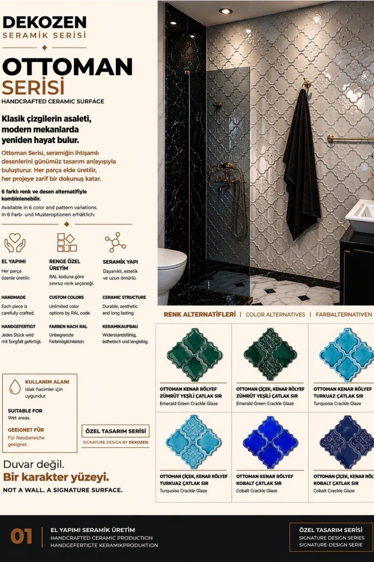 El Yapımı (Handmade) Seramik Dekor