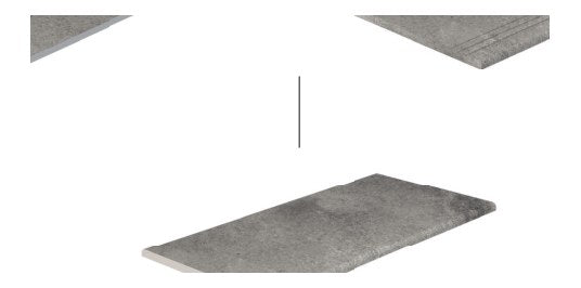 Serapool Antique Grey Infinity Karo Çift Bitiş 33x66x0,76 cm