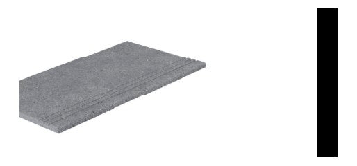 Serapool Cement Grey Merdiven Kaymazı Sol Bitiş 33x66x1,80 cm