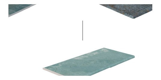Serapool Firuze Mix Infinity Karo Çift Bitiş 33x66x0,76 cm
