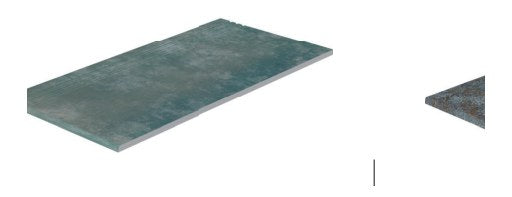 Serapool Firuze Mix Merdiven Kaymazı Sağ Bitiş 33x66x1,80 cm