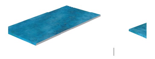 Serapool Marin Merdiven Kaymazı Sağ Bitiş 33x66x1,80 cm