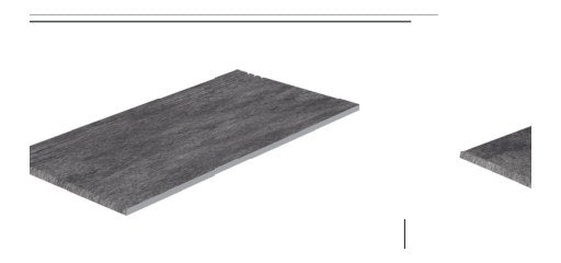 Serapool Pool Garden Anthracite Merdiven Kaymazı Sağ Bitiş 33x66x1,80 cm