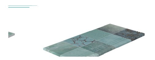 Serapool Piazza Turquoise Merdiven Kaymazı Sol Bitiş 33x66x0,76 cm