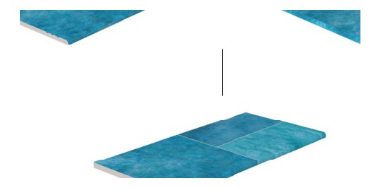 Serapool Patchwork Marin Infinity Karo Tek Bitiş 33x66x0,76 cm