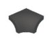 Serapool Relax Black & Black Dışbükey Köşe Parçası (DBA) 4x4 cm