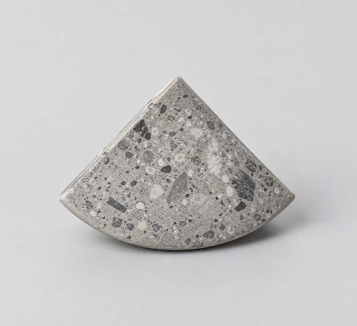 Serapool Relax Ceppo Terrazzo Grey Dışbükey Köşe Parçası (DBK) 4x4 cm