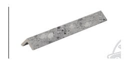 Serapool Relax Ceppo Terrazzo Grey Köşebent 4x4x33 cm