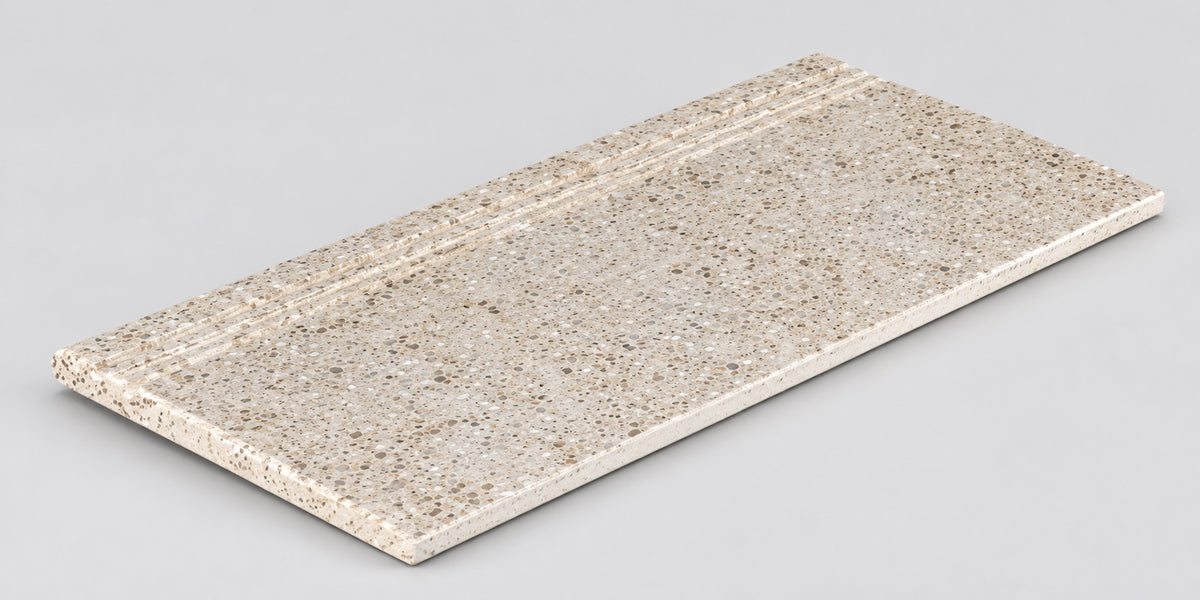 Serapool Relax Pebble Sand Beige Merdiven Kaymazı Sağ Bitiş 33x66x0,75 cm