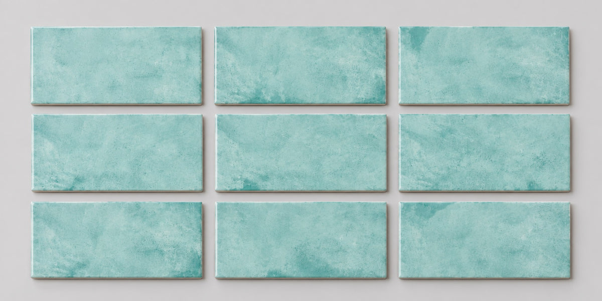 Serapool Relax Pastel Turquoise Porselen Havuz Karosu 33x33 cm