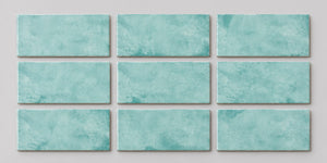 Serapool Relax Pastel Turquoise Porselen Havuz Karosu 33x33 cm