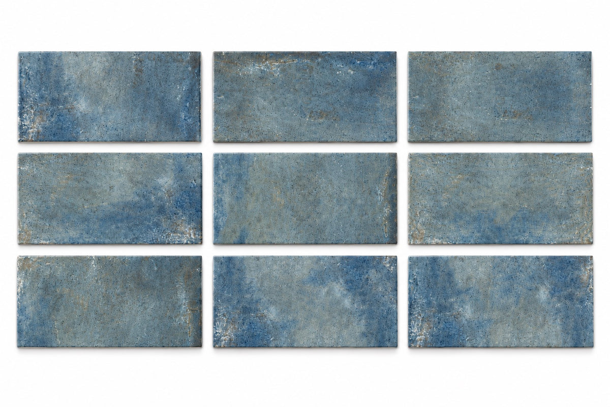 Serapool Relax Seaside Cobalt Porselen Havuz Karosu 33x33 cm