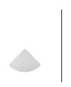 Serapool Relax White & White Dışbükey Köşe Parçası (DBK) 4x4 cm