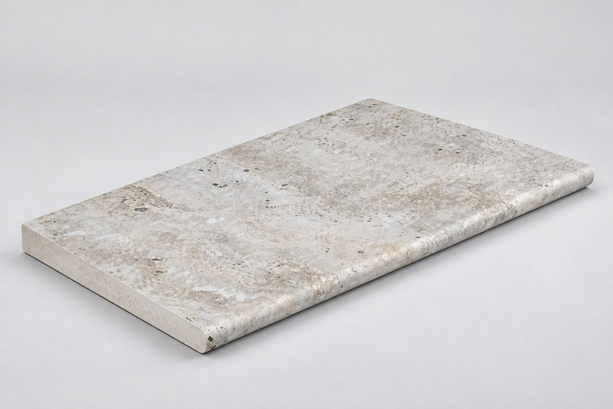 Serapool Silver Traverten Infinity Karo Çift Bitiş 33x66x1,80 cm