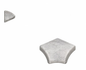 Serapool Silver Traverten Dışbükey Köşe Parçası (DBA) 4x4 cm