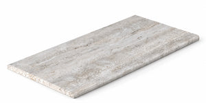 Serapool Silver Traverten Merdiven Kaymazı Sol Bitiş 33x66x0,76 cm