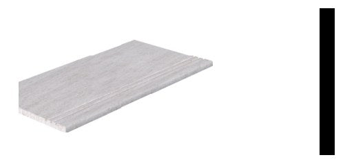 Serapool Snow White Merdiven Kaymazı Sol Bitiş 33x66x1,80 cm