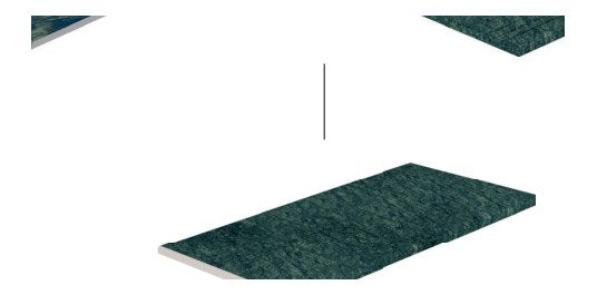 Serapool Verde Guatemala Infinity Karo Çift Bitiş 33x66x0,76 cm