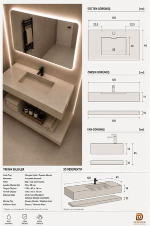 Porselen Seramik Lavabo