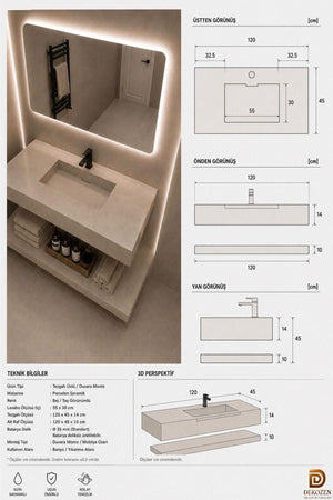 Porselen Seramik Lavabo