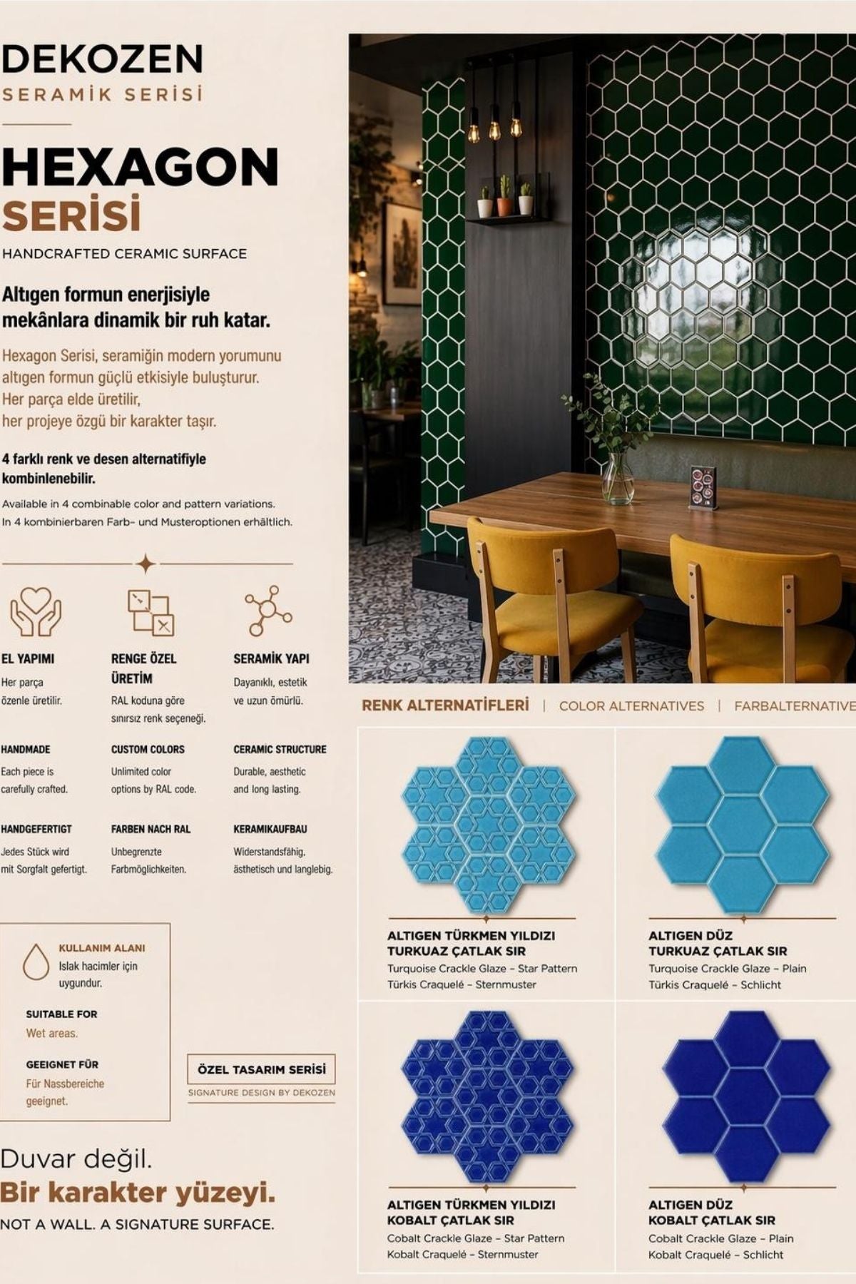 El Yapımı (Handmade) Seramik Dekor
