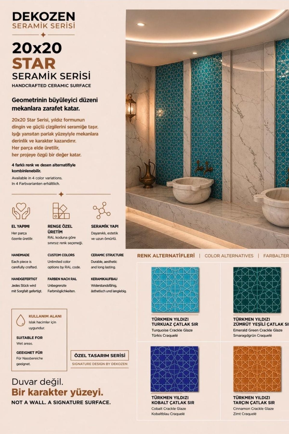 El Yapımı (Handmade) Seramik Dekor