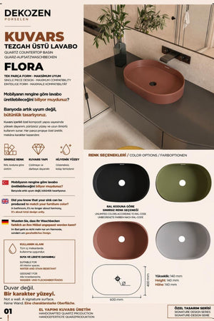 Kuvars Lavabo