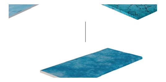 Serapool Blue Bead Infinity Karo Çift Bitiş 33x66x0,76 cm