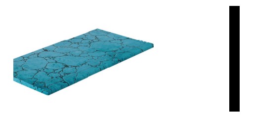 Serapool Blue Bead Merdiven Kaymazı Sol Bitiş 33x66x1,80 cm