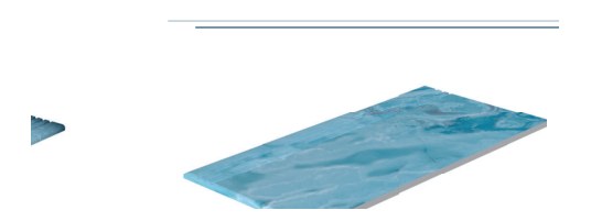 Serapool Blue Bead Merdiven Kaymazı Sağ Bitiş 33x66x0,76 cm