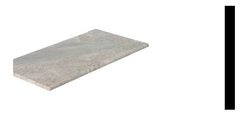 Serapool Beige Stone Merdiven Kaymazı Sol Bitiş 33x66x1,80 cm