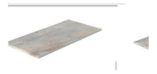 Serapool Beige Stone Merdiven Kaymazı Sağ Bitiş 33x66x1,80 cm
