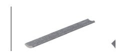 Serapool Cement Grey İçbükey Parça 4x33 cm
