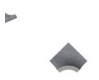 Serapool Cement Grey İçbükey Köşe Parçası (IBA) 4x4 cm