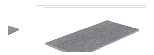 Serapool Cement Grey Merdiven Kaymazı Sağ Bitiş 33x66x0,76 cm