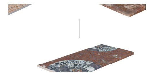 Serapool Fossil Mix Infinity Karo Çift Bitiş 33x66x0,76 cm