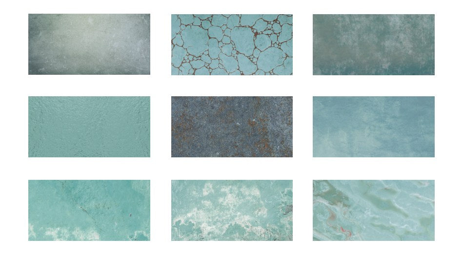 Serapool Firuze Mix Porselen Havuz Karosu 10x10 cm (Fileli)