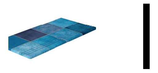 Serapool Piazza Cobalt Merdiven Kaymazı Sol Bitiş 33x66x1,80 cm