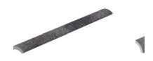 Serapool Pool Garden Anthracite Dışbükey Parça 4x33 cm