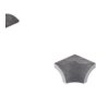 Serapool Pool Garden Anthracite Dışbükey Köşe Parçası (DBA) 4x4 cm