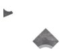 Serapool Pool Garden Anthracite İçbükey Köşe Parçası (IBA) 4x4 cm