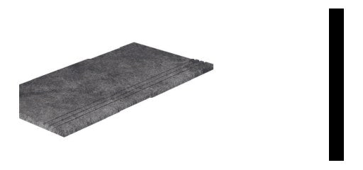 Serapool Pool Garden Anthracite Merdiven Kaymazı Sol Bitiş 33x66x1,80 cm