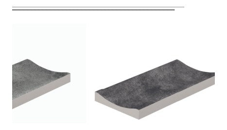 Serapool Porselen Yağmur Kanalları PGARC 12,5x25 cm