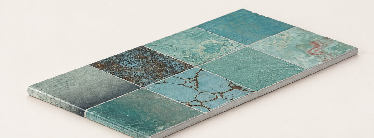Serapool Piazza Turquoise Merdiven Kaymazı Sağ Bitiş 33x66x0,76 cm