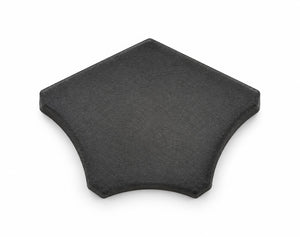 Serapool Relax Black & Black Dışbükey Köşe Parçası (DBA) 4x4 cm