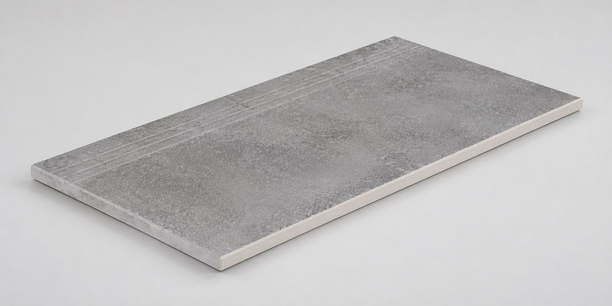 Serapool Relax Cemento Merdiven Kaymazı Sağ Bitiş 33x66x0,75 cm