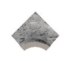 Serapool Relax Ceppo Terrazzo Grey İçbükey Köşe Parçası (IBA) 4x4 cm