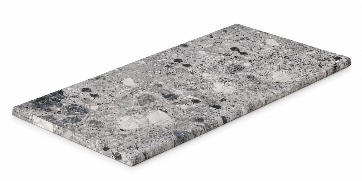Serapool Relax Ceppo Terrazzo Grey Merdiven Kaymazı Sol Bitiş 33x66x1,80 cm