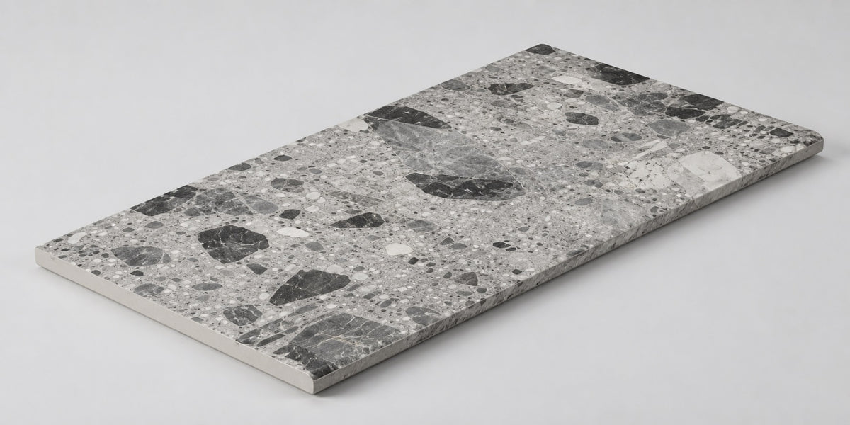 Serapool Relax Ceppo Terrazzo Grey Merdiven Kaymazı 33x66x1,80 cm