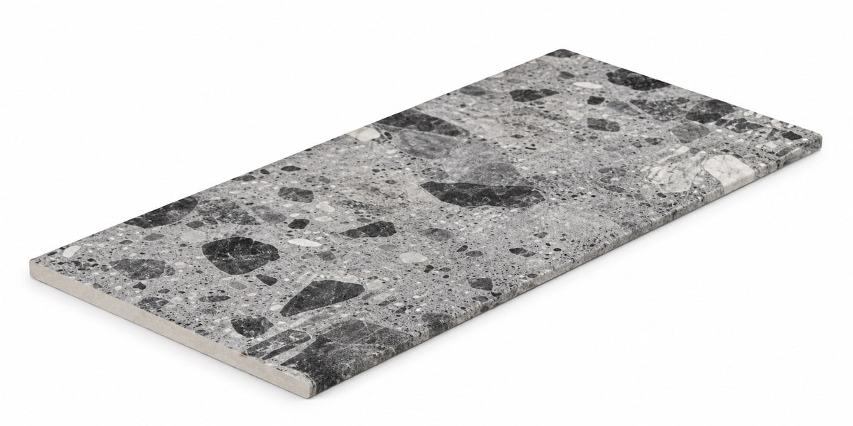 Serapool Relax Ceppo Terrazzo Grey Merdiven Kaymazı 33x66x0,75 cm